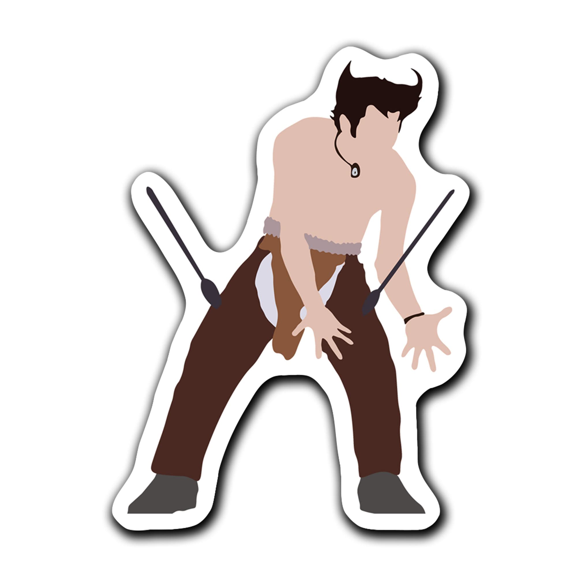 Ace Ventura When Nature Calls Funny Sticker 3"
