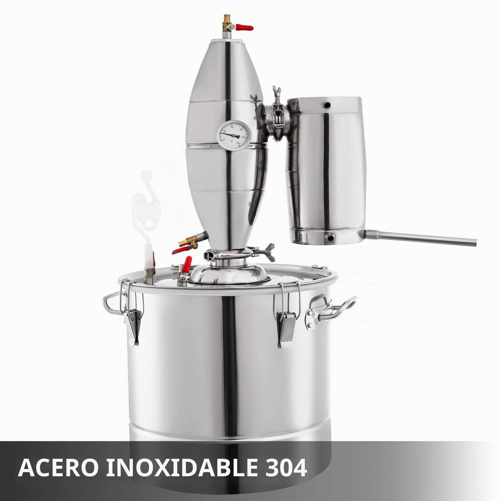 VEVOR Equipo de Agua Destilada de Moonshine Se Puede Utilizar como Tanque de Fermentación para Fermentar Bebidas o Condimentos (18.5 Galones)