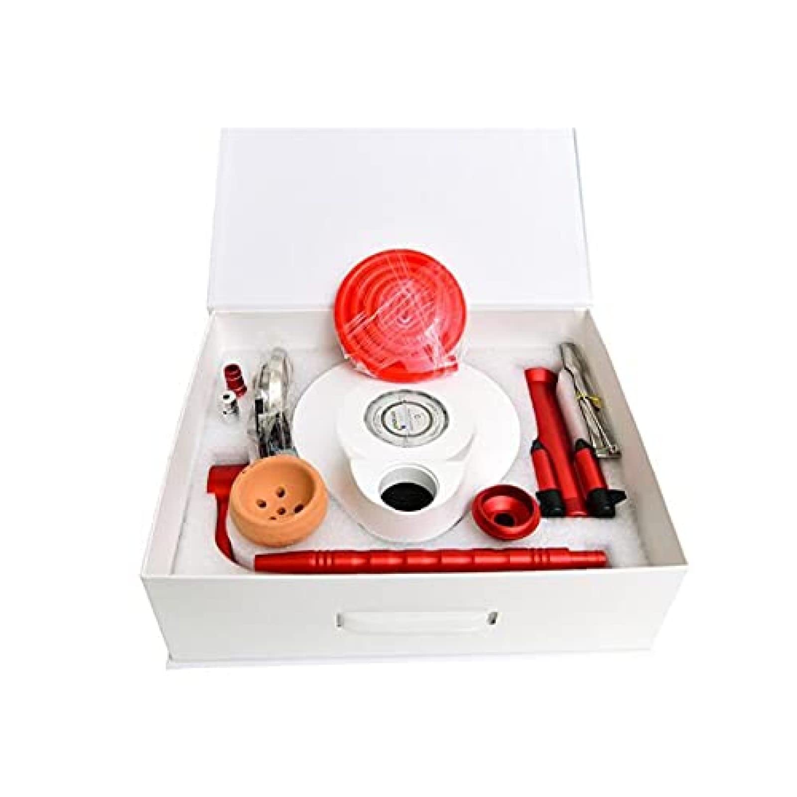 Set di narghilè narghilè, narghilè acrilico a tubo singolo medio, set completo di narghilè a razzo, shisha a tubo singolo in silicone,B 56Sensational