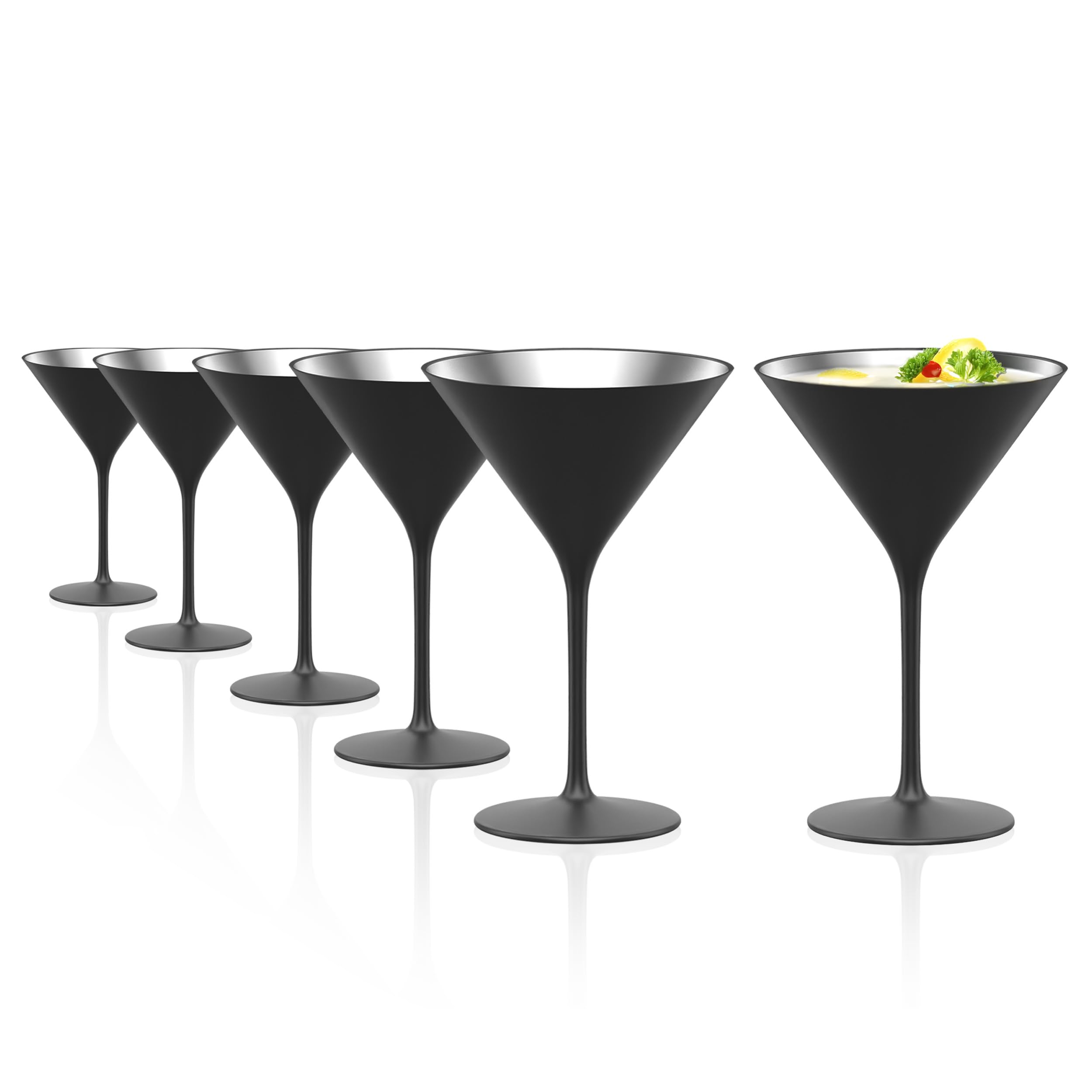 Stölzle Lausitz Cocktailschalen Grandezza 240 ml / 6er Set Martini Gläser/Aperitifgläser