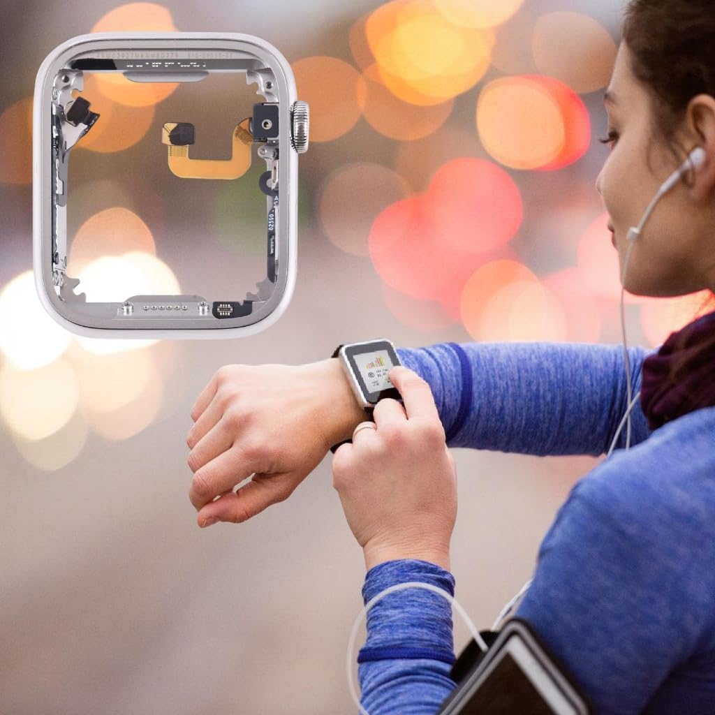 Stainless Steel Smartwatch Housing Middle FrameWith Builtin Speaker Easy Installation for Watch Series 6 44mm