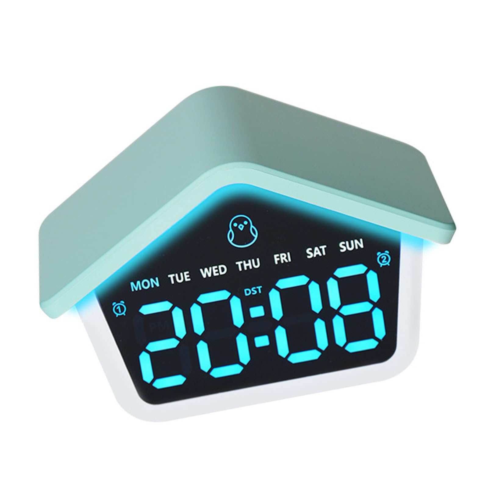 TQUXNGA Alarm Clocks for Bedroom Digital Desk Clock for Bedside Nightstand Clocks Day of Week Duals Alarms