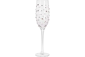 Empress Gemstone Gem Champagne Flute in Peach