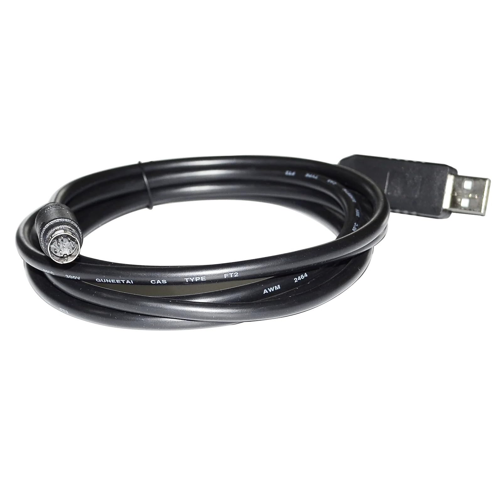 Câble série convertisseur USB vers Mini DIN 8 Broches MD8 mâle RS232 FT232R for jauge numérique série LT10, LT11, LT20 et LT30(3 Metre)