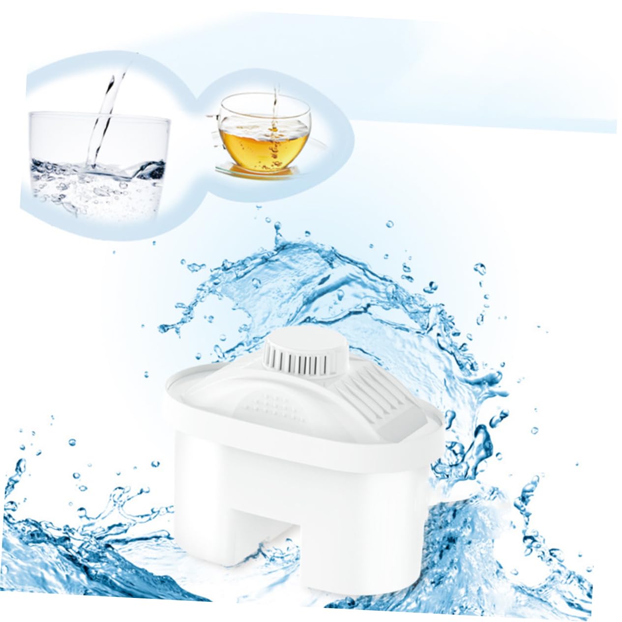3 Pièces Noyau De Filtre Arrosage Bouteille Filtre De Bouteille d'eau Blanche