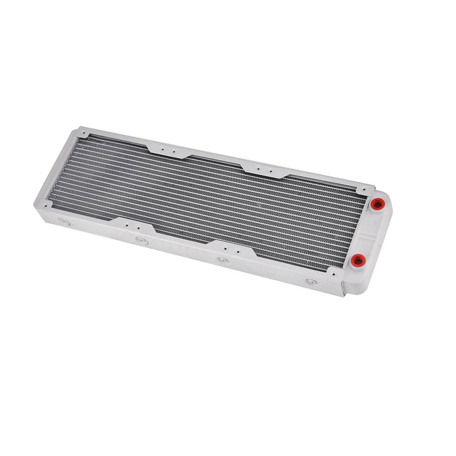 Dissipatore di Calore in Alluminio Ad Alte Prestazioni per Raffreddamento Ad Acqua di Computer e Apparecchiature Bellezza, Durevole e Silenzioso, Bianco (360 mm)