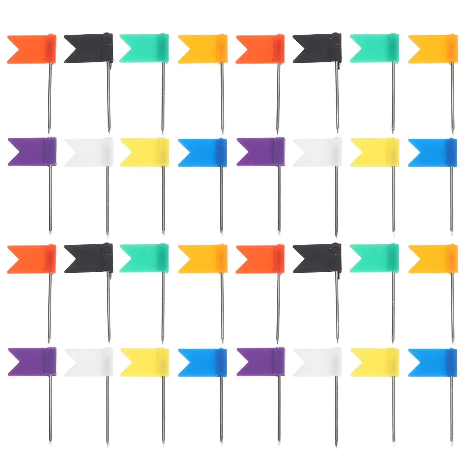 160 Pcs Flag Pins Reusable Container Map Markers Colorful Plastic Cork Board Travel Red Pushpins for Lawn Projects for Bulletin Board Cork Board Map