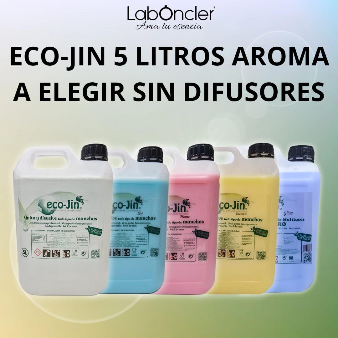 Eco-Jin BIDÓN 5 Litros Aroma a elegir SIN DIFUSOR - NEUTRO