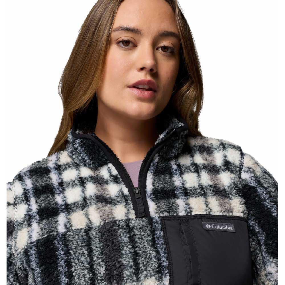 Columbia West Bend 1/4 Zip 2 Pull Over in pile Donna (Pacco da 1)
