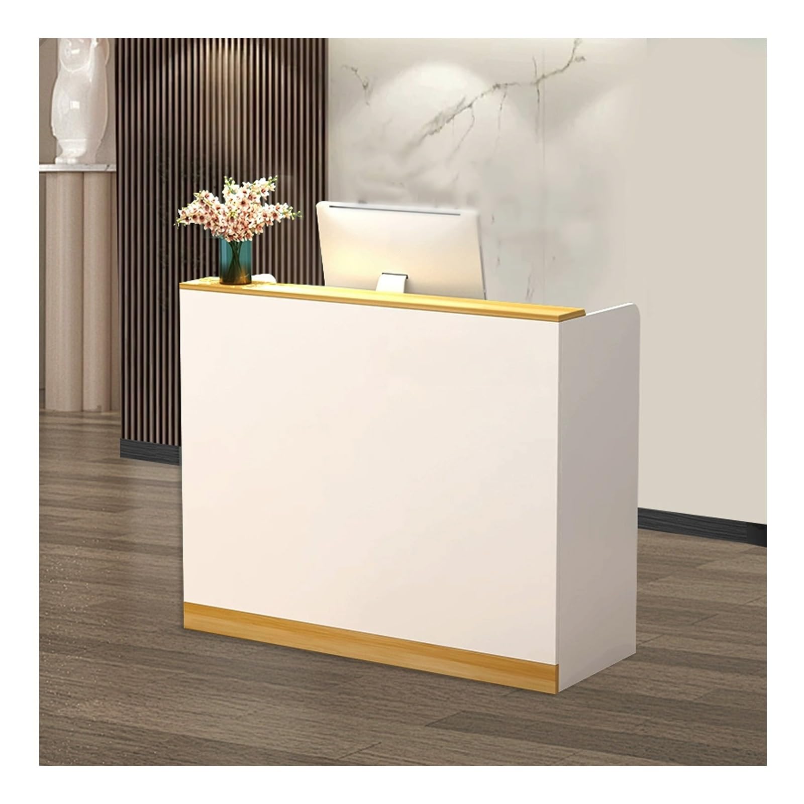 Elegante tavolo da reception moderno per salone e ufficio, design contemporaneo resistente e funzionale, lunghezza 100 x larghezza 40 cm, ideale per aziende