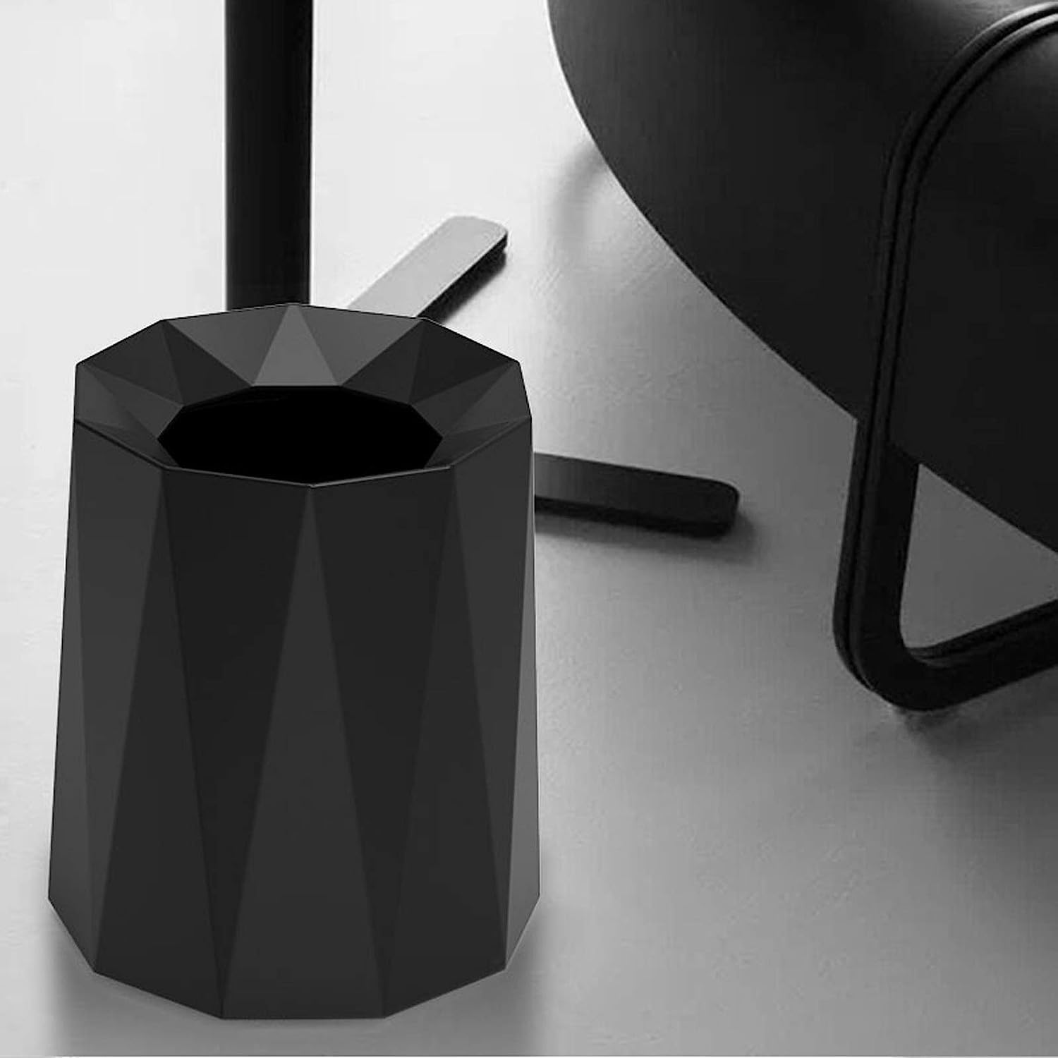 NOLLAM Papelera Cubo de Basura de Lujo Ligero Moderno sin Tapa Cubo de Basura Creativo de Gran Capacidad para el hogar Cubo de Basura Comercial de 6 Colores Papelera de Reciclaje Basurero Cocina