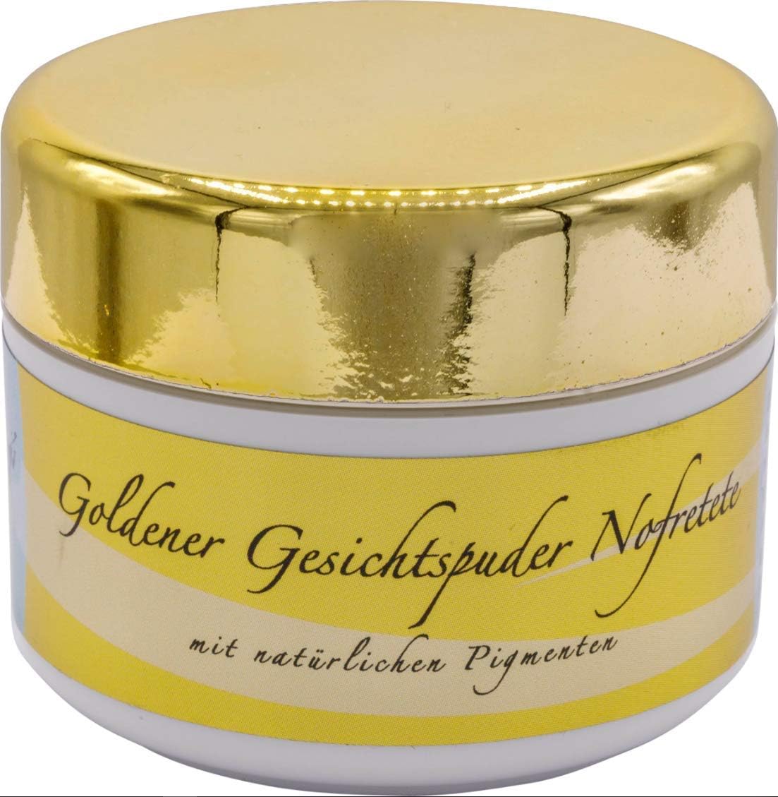 chi-enterprise Golden Nefertiti Face Powder, Unfastened Powder with Pure Pigments akin to Kaolin, Mica, Iron Oxide, Silk Hydrosate, Allantoin & Gold Leaf, Radiant Complexion, 50 ml