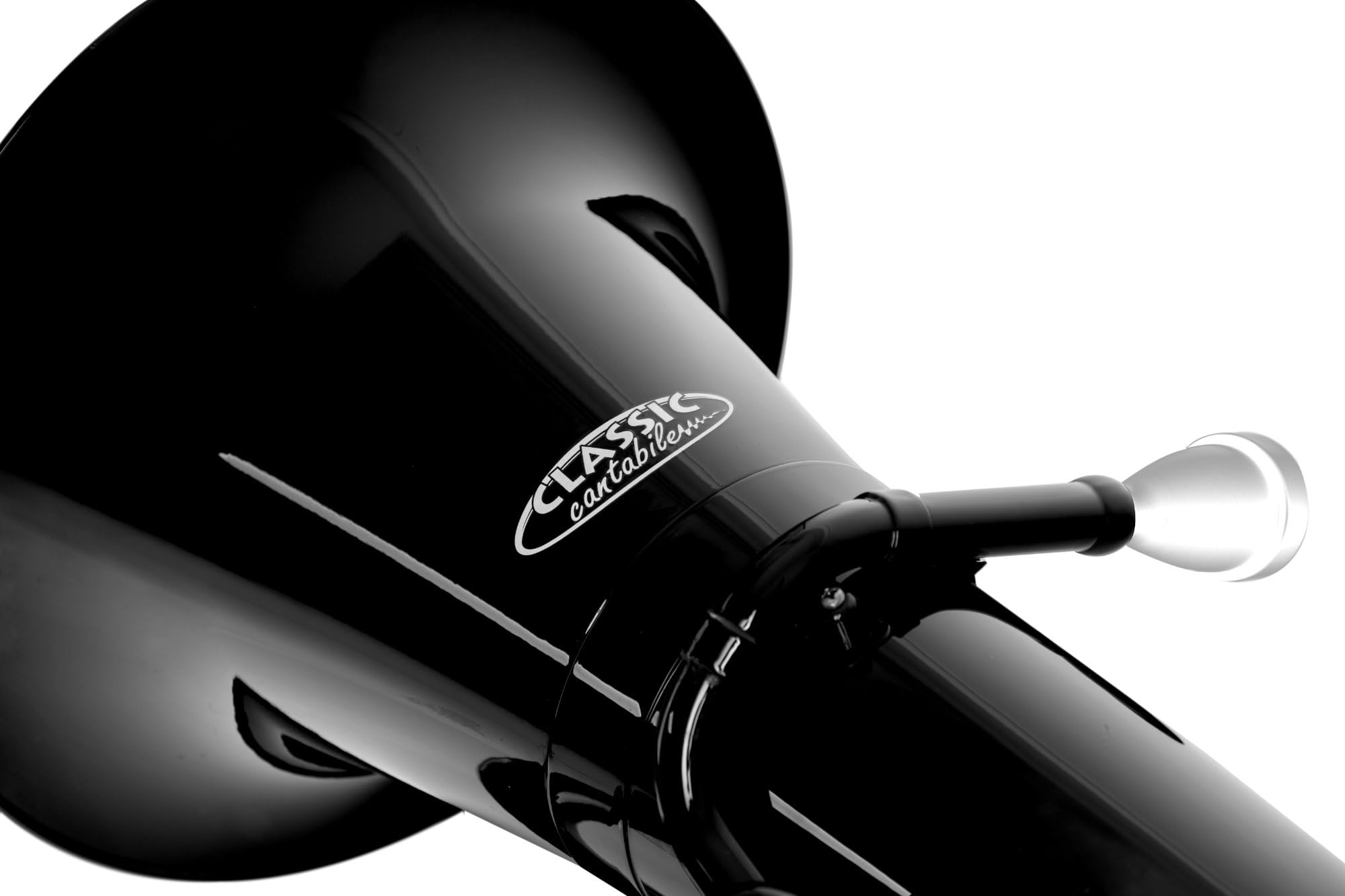 Classic Cantabile MardiBrass Euphonium Bb en plastique - 4 pistons en aluminium - seulement 2,2 kg léger - avec embouchure et housse - noir