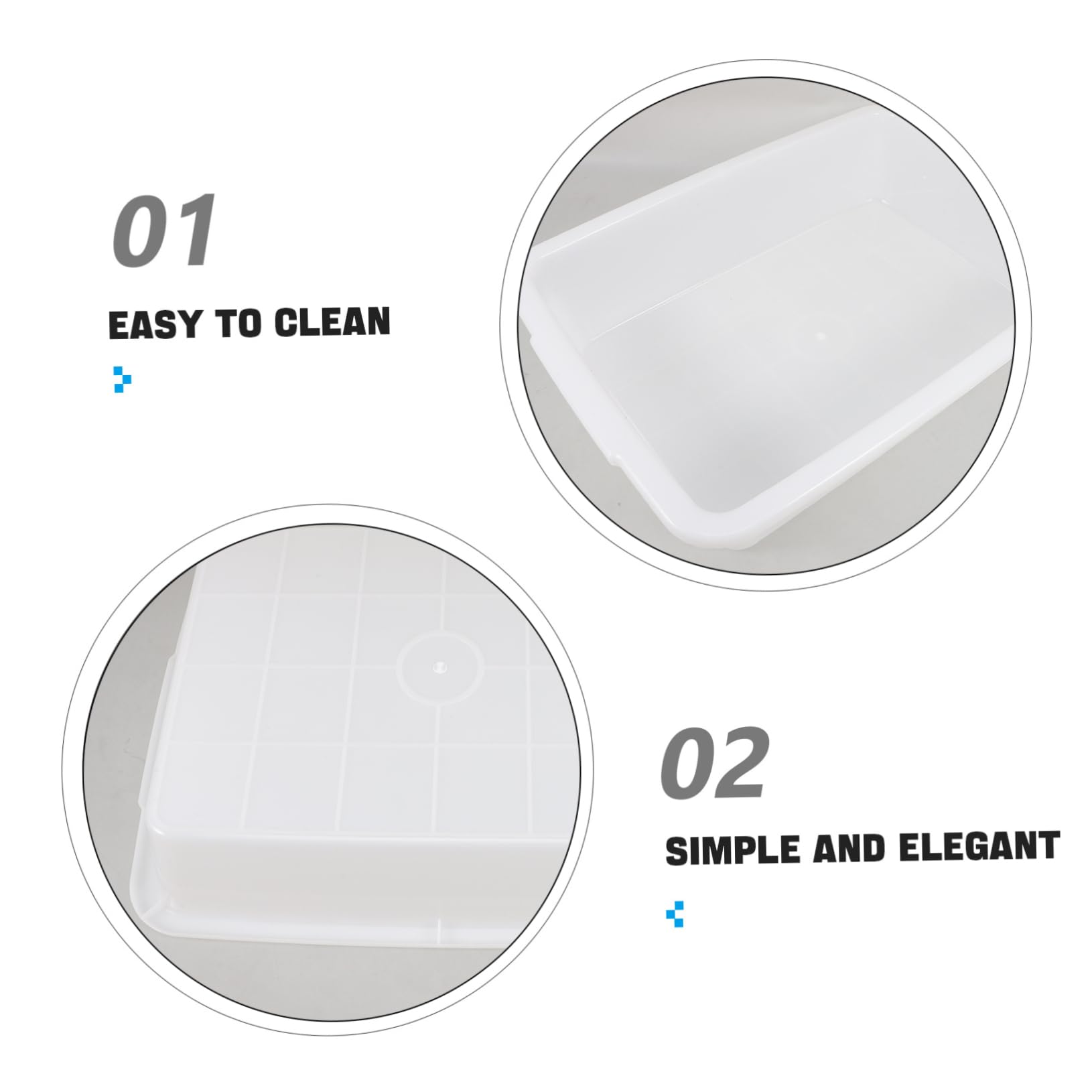 CLISPEED Plateau Plastique pour Expériences Bac De Rétention pour Matériaux De Organisateur Et Aux Produits Chimiques Moyenne Usage Domestique Et Scientifique