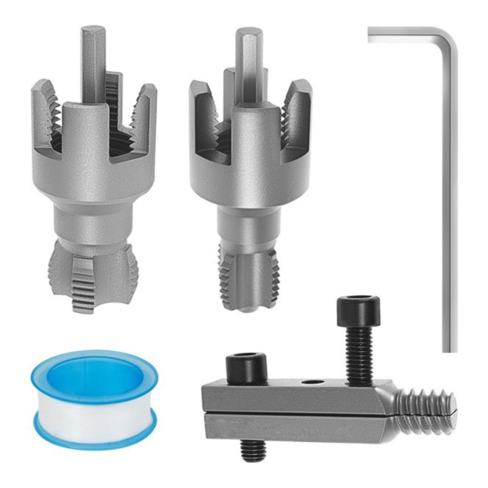 Msioytog B Reak Pipe Extractor Tool Faucet Removal Tool 1 / 2Inch 3 / 4Inch Pipe Remove Rusted Damaged Faucet Olts Thread Extractor