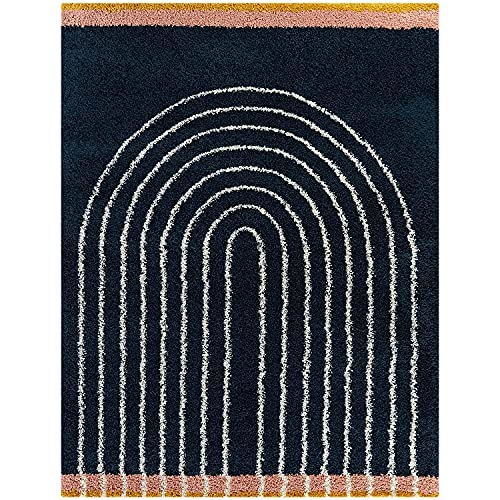 Image of Modern Soft 3D Shaggy Fur Carpets for Living Room Thick Fluffy Rugs for Bedroom, 2x5 feet, Multi Color