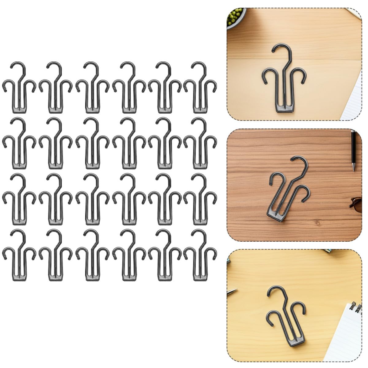 Perchas Plásticas para Colgar Zapatos, Juego de 24 Piezas, Soporte para Secar Zapatillas y Ordenar Calzado en Espacios Reducidos