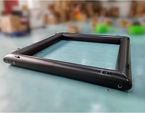 Miniatura 7 de Parachoques inflable para auto de carreras adecuado para que los niños jueguen, solo tubo, parte inferior no incluida (negro, 13 x 13 pies)