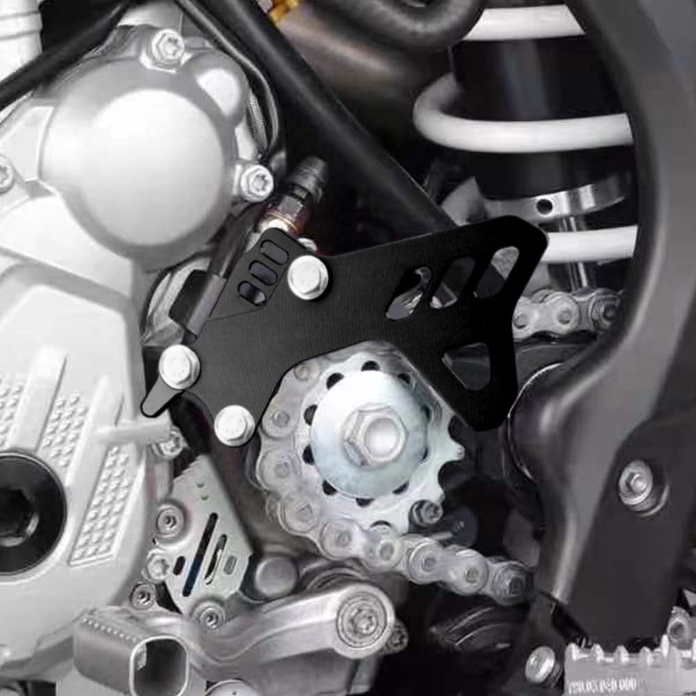 Modeer Osłona łańcucha do KTM 250/300 EXC EXC-F EXC TPI XC-W XC-W TPI 2017-2021 250/300 SX XC XC TPI 2017-2021 250/300 SX-F XC-F 201 napęd zębnika osłona osłona (czarny)