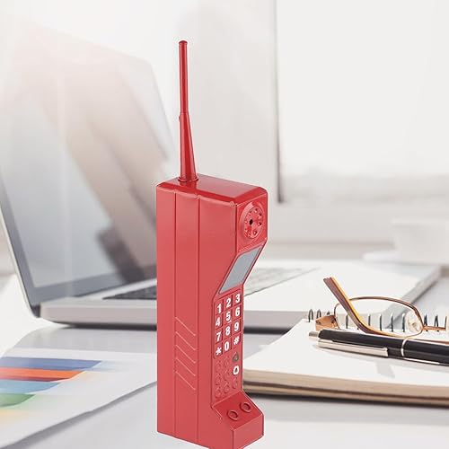 Miniatura 2 de Teléfono celular vintage, adorno retro de ladrillo para teléfono celular, accesorios de teléfono de ladrillo de la vieja escuela, modelo retro de