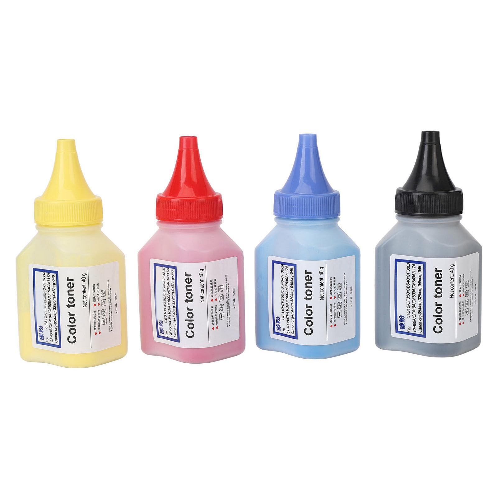 Recharge Toner Couleur CRG054 - Lot 4 Bouteilles, Haute Performance, Pour Imprimantes Jet D'encre/UV - 2
