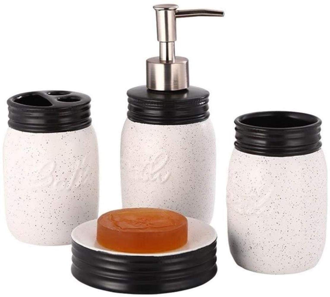 AGHH Luxury Bath room Accessory Set Bathroom Accessory Set Bath Ensemble Gift Set Features Ceramic