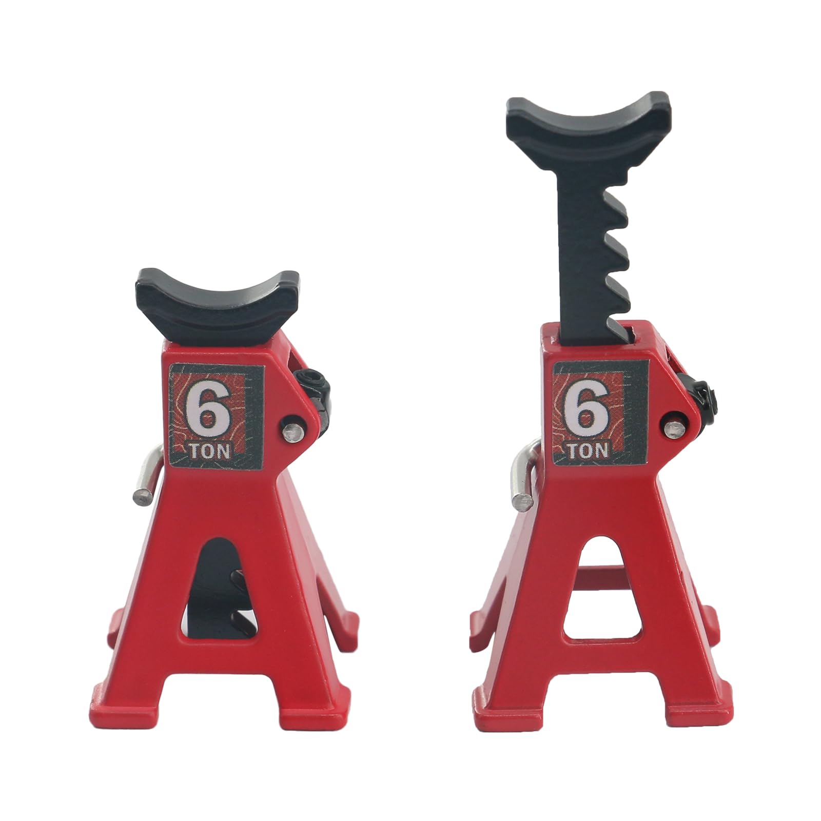 Paquete de 4 soportes de gato RC ajustables de 1/24, compatibles con Traxxas TRX4M Axial SCX24 AX24 FMS FCX24, rango de altura de 4 a 34 mm, ideal para mantenimiento de coches RC Crawler