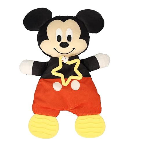 Kids Preferred Disney Baby Mickey Mouse - Peluche y mordedor sensorial arrugado para bebés recién nacidos, niños y niñas, 10.5 pulgadas