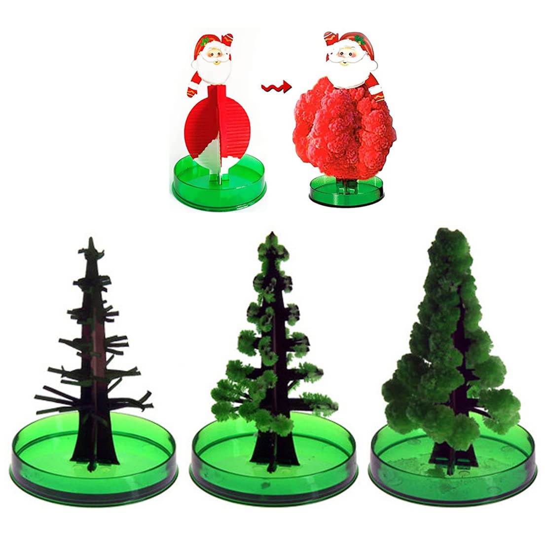 Lynqvor – Arbre De Noël Magique En Cristaux – Kit Scientifique DIY Pour Enfants Dès 5 Ans – Croissance Des Cristaux En 12h – Activité STEM Et Décoration Festive