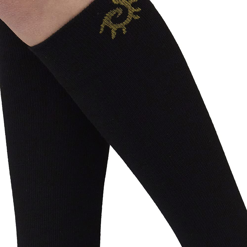 SOLIDEA Unisex Gambalety Skarpety For You Merinos Klasyczny Kompresja Stopniowa 18/24 mmHg, granatowy, XXL