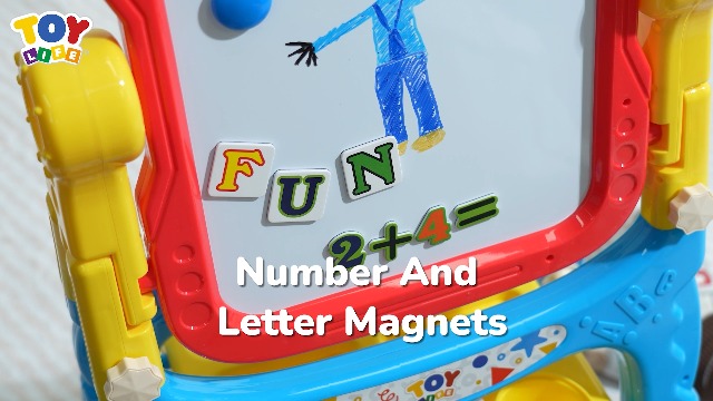 Amazon.com: STEAM Life 4-in-1 Double-Sided Kids Art Easel