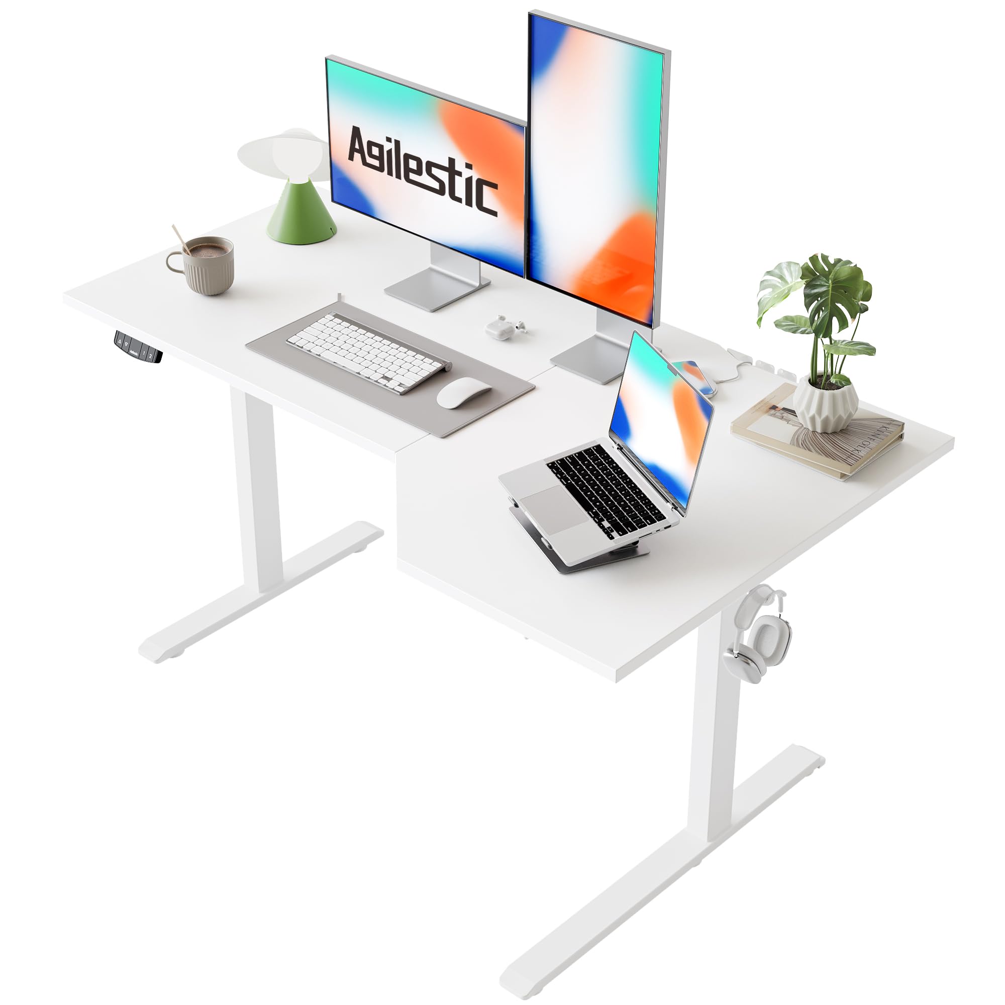 Snapklik.com : Agilestic Electric Standing Desk, L-Shaped 55 Inches ...