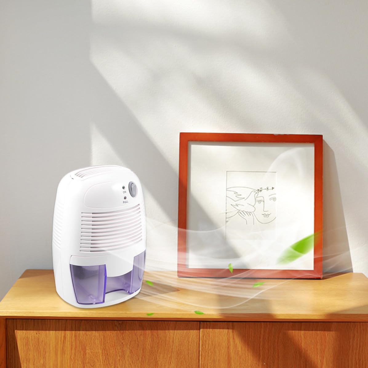 ULTECHNOVO Deshumidificador USB de 500ml en Abs Blanco para Armario y