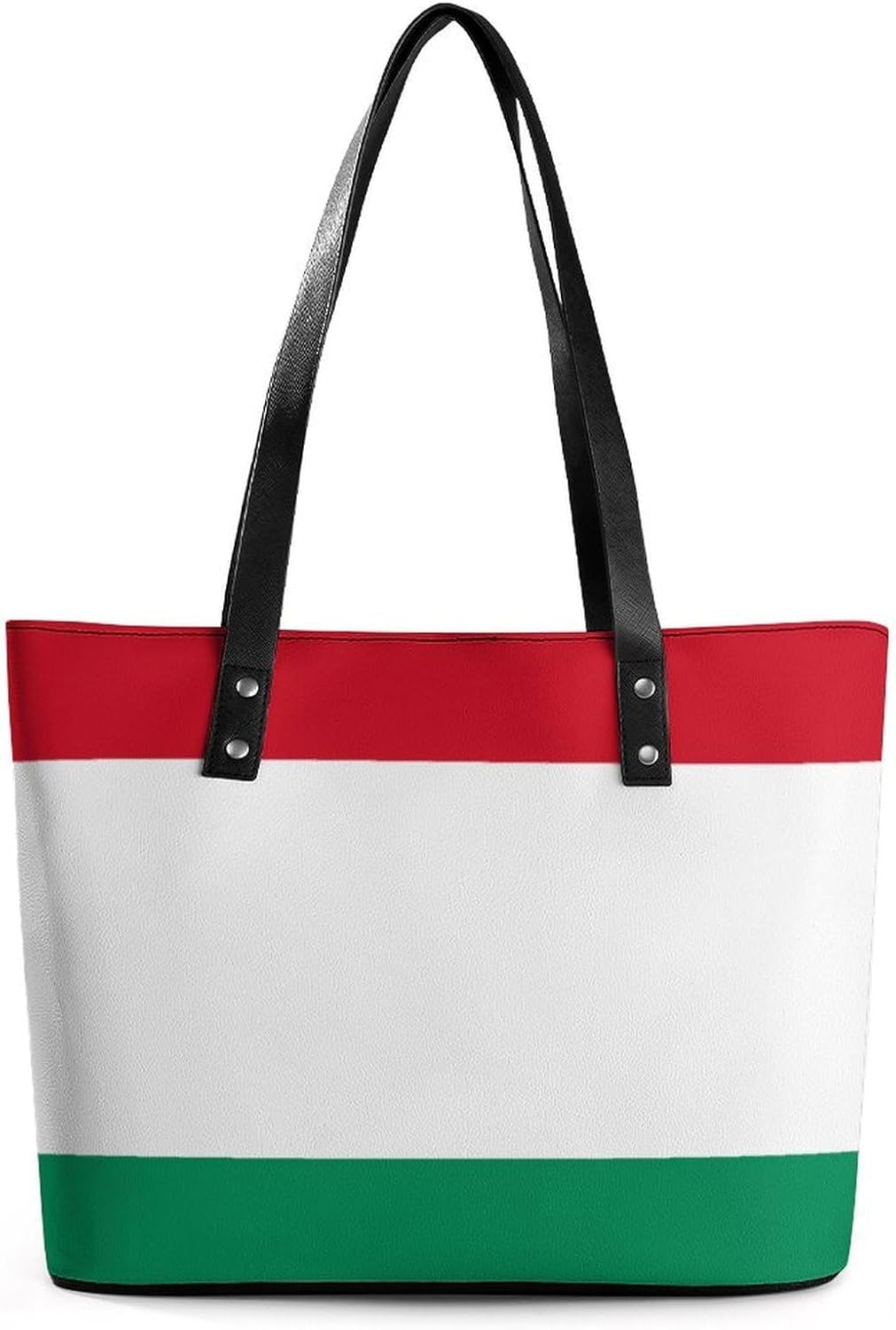 Hungary Flag Hungarian Women's Tote Leather Handbag Shoulder Bag Purse for Shopping Travel