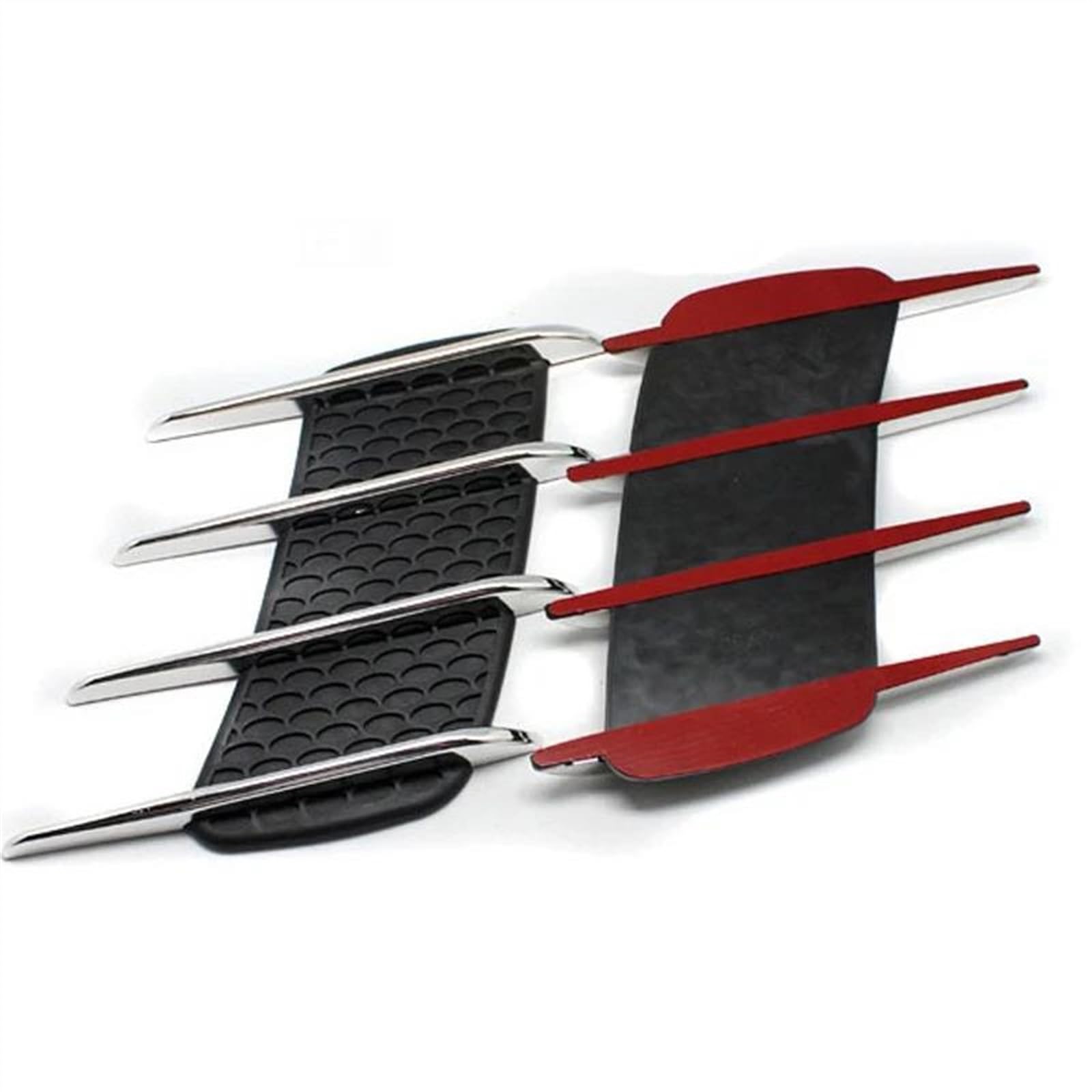 SHAARICar Bonnet Vents Cover 2PCS Car Styling 3D Side Vent Air Flow Intake ABS Side Vents Styling Decoration Sticker Modified Pieces