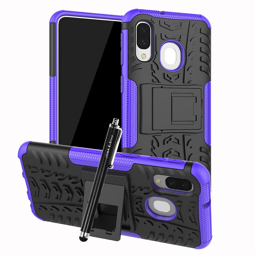For Samsung Galaxy A40 Case,Heavy Duty Hard Tough Dual Layer Hybrid Rugged  A40 Phone Case Shockproof with Foldable Kickstand Touch Stylus Pen