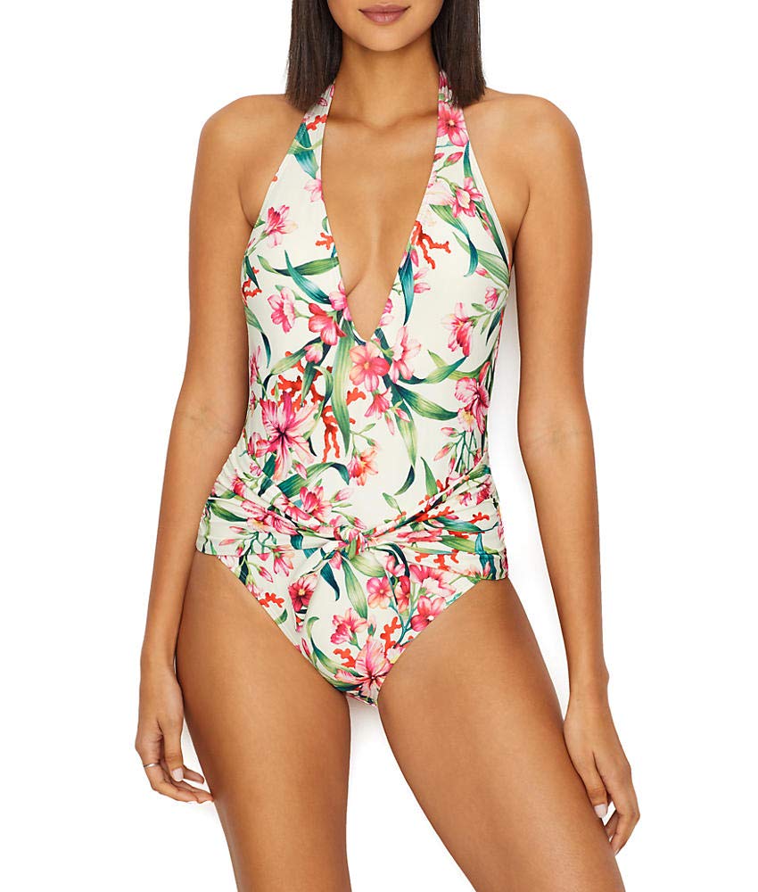 Carmen Marc Valvowomens One piece halter swimsuit with front tie detail One Piece Swimsuit