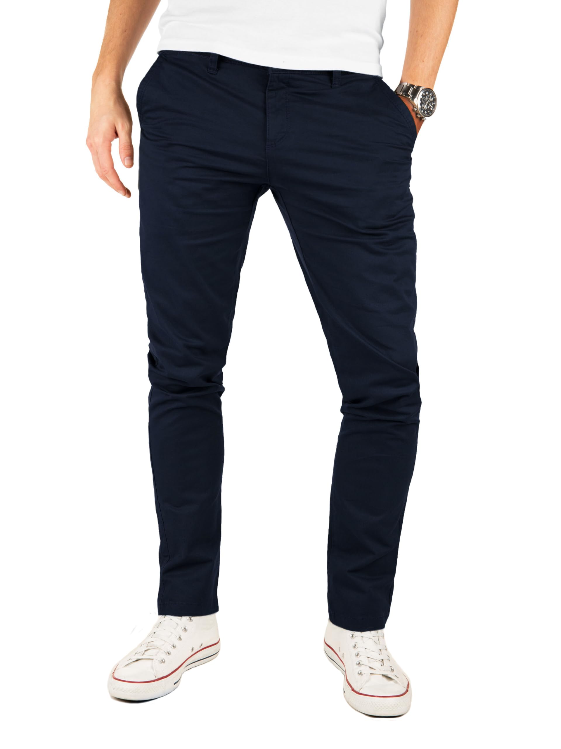 Yazubi - Pantalón Chino para Hombre - Modelo Kyle Slim Fit - Pantalón Chino con Elastano