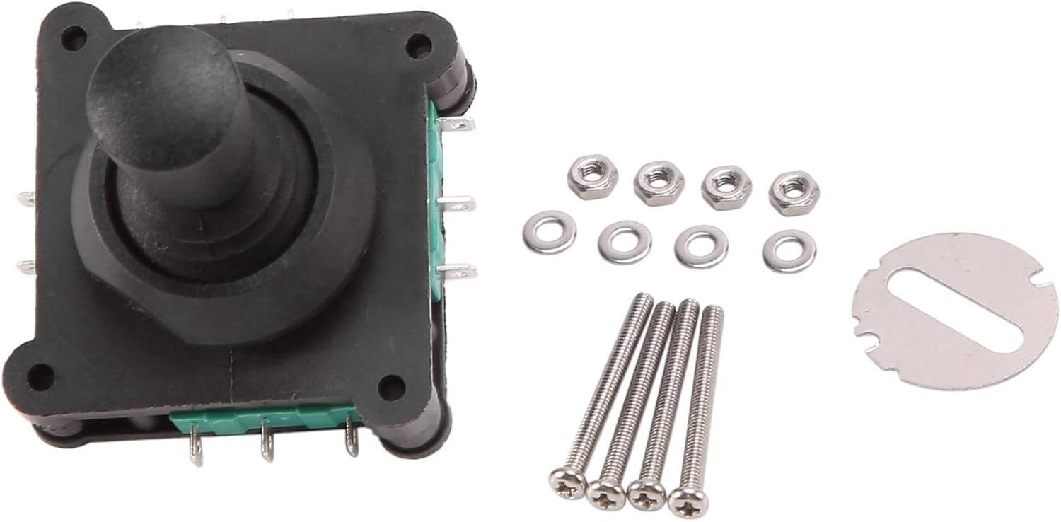 4X ジョイスティックスイッチ AC 240V 5A 4NO 4NC モメンタリ 2.5mm 固定スレッドジョイスティックスイッチ