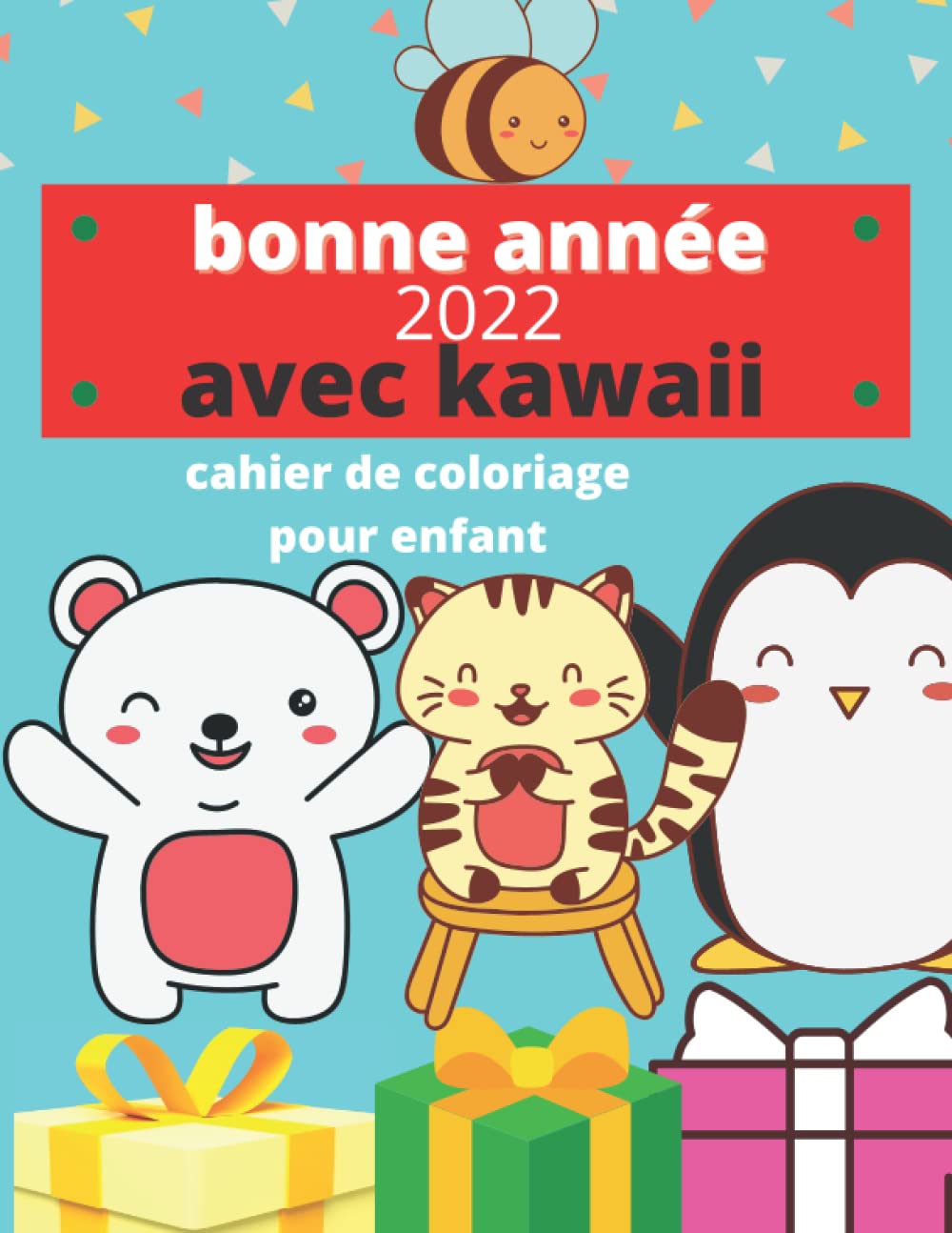 Buy bonne année 2022 avec kawaii cahier de coloriage pour enfant