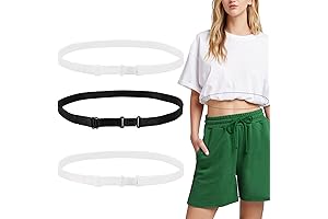 Tuck Band for Cropping Shirts Women - 3Pcs Adjustable Crop Tuck Elastic Band