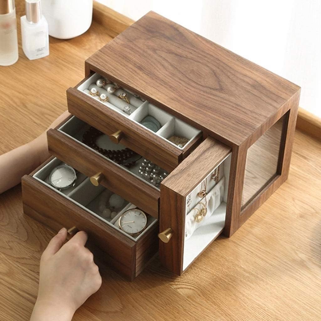 ジュエリーオーガナイザーとストレージ 木製ジュエリーボックス