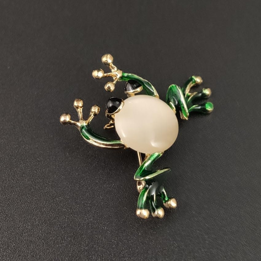 Image of Cute Frog Enamel Brooch Pins For Women Men Cartoon Frog with Glitter Boots Brooch Creative Funny Animals Brooches Fashion Animals Jewelry Gifts
