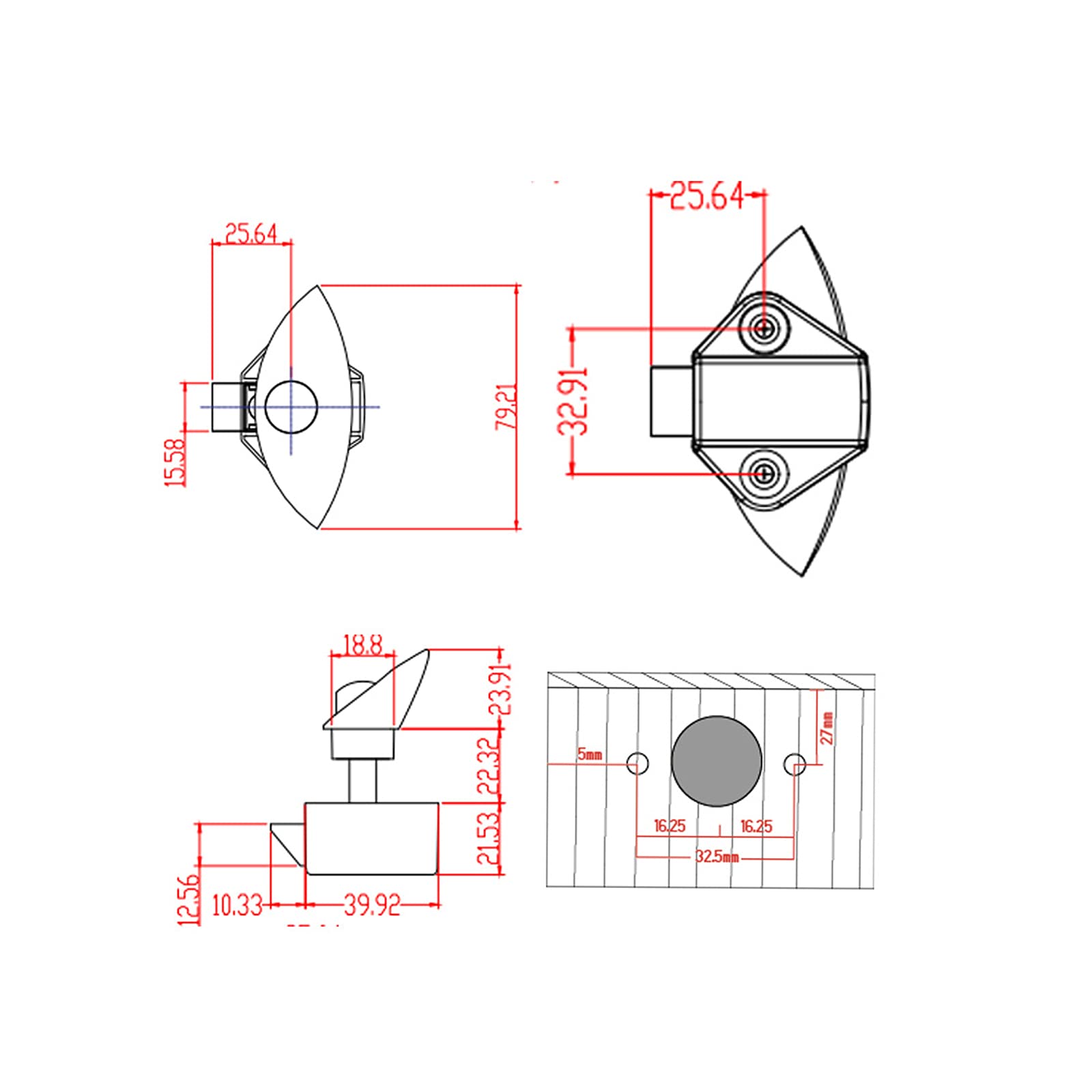 Druckknopfverschluss aus Zinklegierung