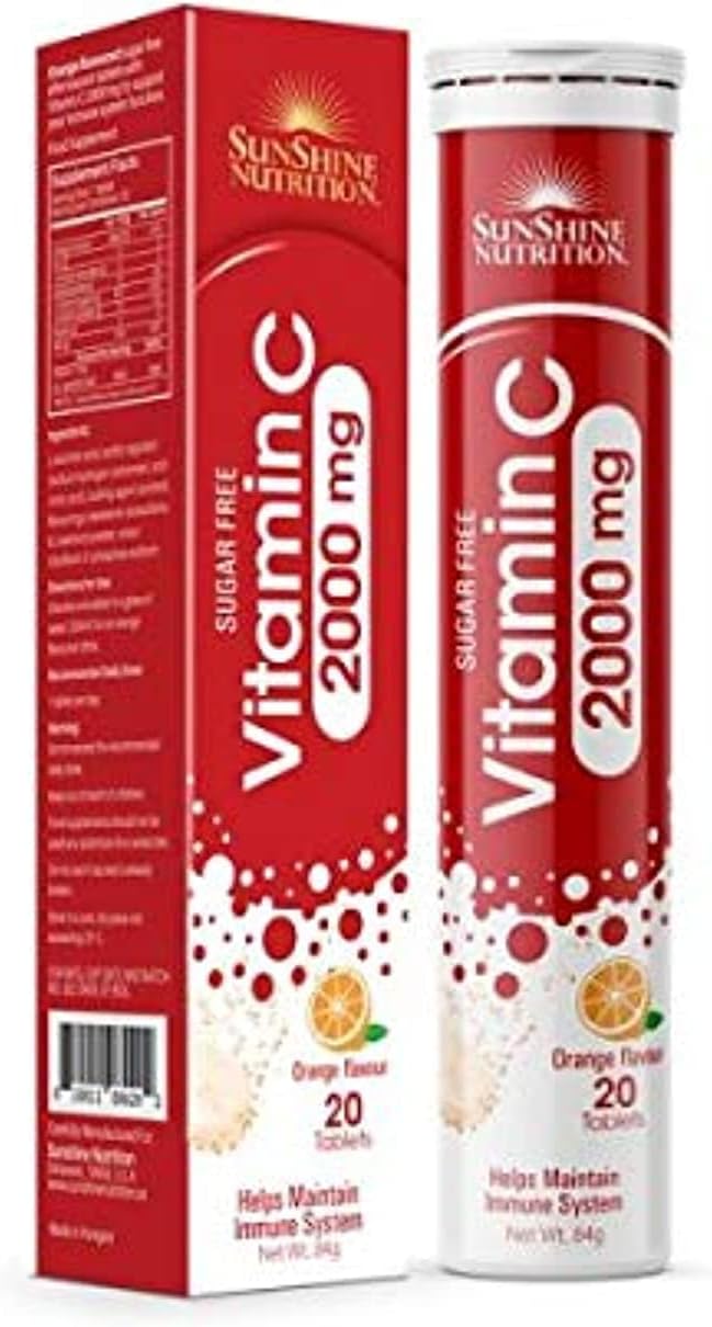 Vitamin C 2000mg Orange Flavor Sugar Free Effervescent Tablet 20's