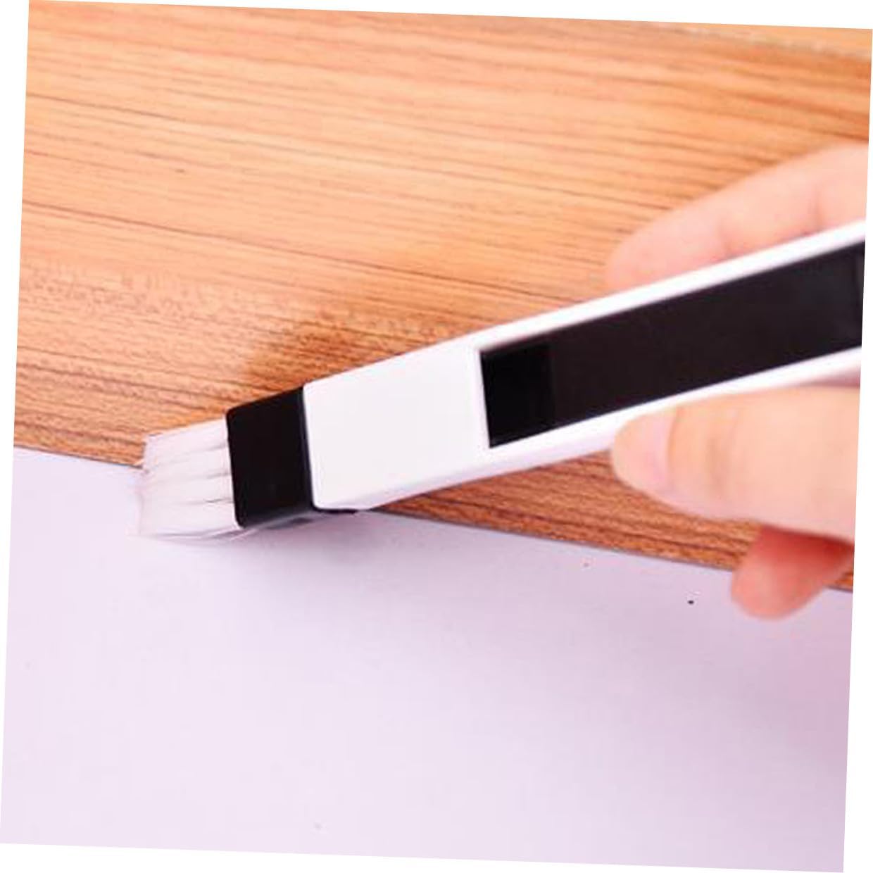 11Pcs Keyboard Cleaning Brush Set with Dustpan Window Door Track Brush for Corner and Groove Cleaning for Household and Electronics Maintenance