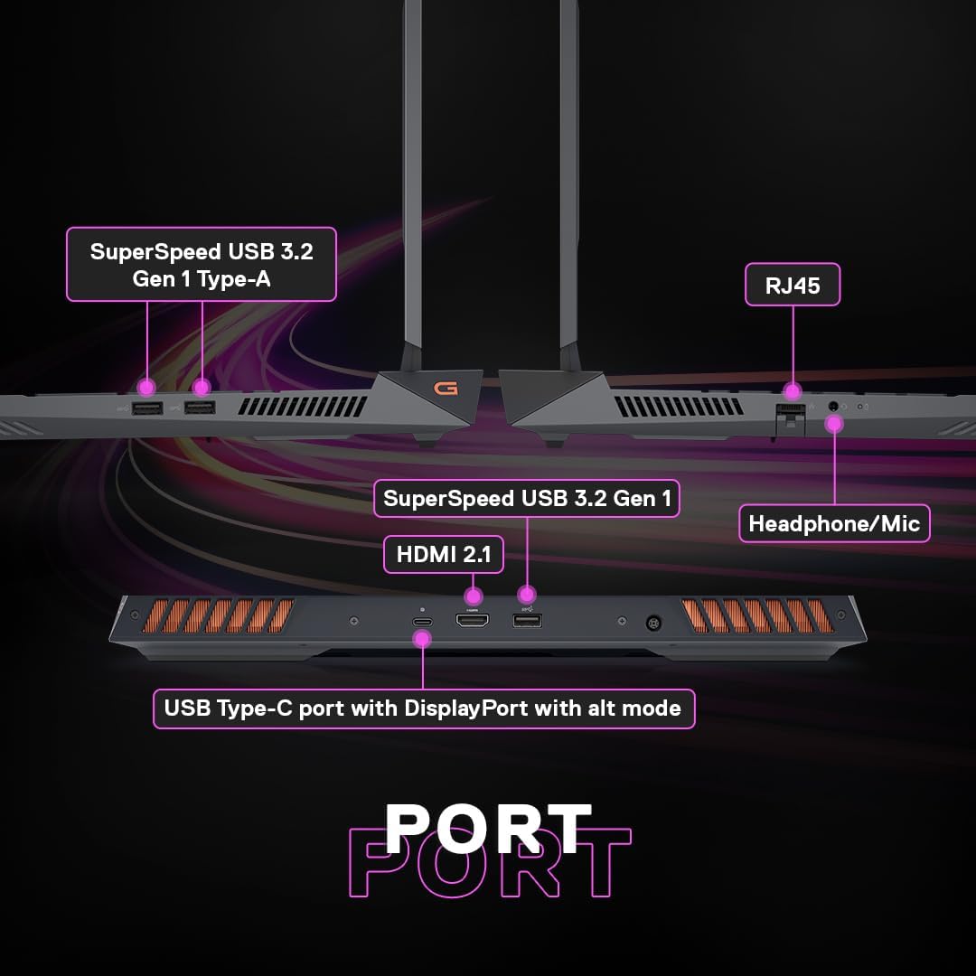 Dell SmartChoice G15-5530, Intel Core i5 13th Gen - 13450HX, NVIDIA RTX 3050-6GB, 16GB RAM, 1TB SSD, FHD 15.6"/39.62 cm, Windows 11, MS Office 24, Dark Shadow Grey, 2.65Kg... - Image 6