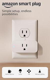 Amazon Smart Plug with Alexa: Easy Voice Control for Lamps, Fans, Coffee Makers - No Hub Required