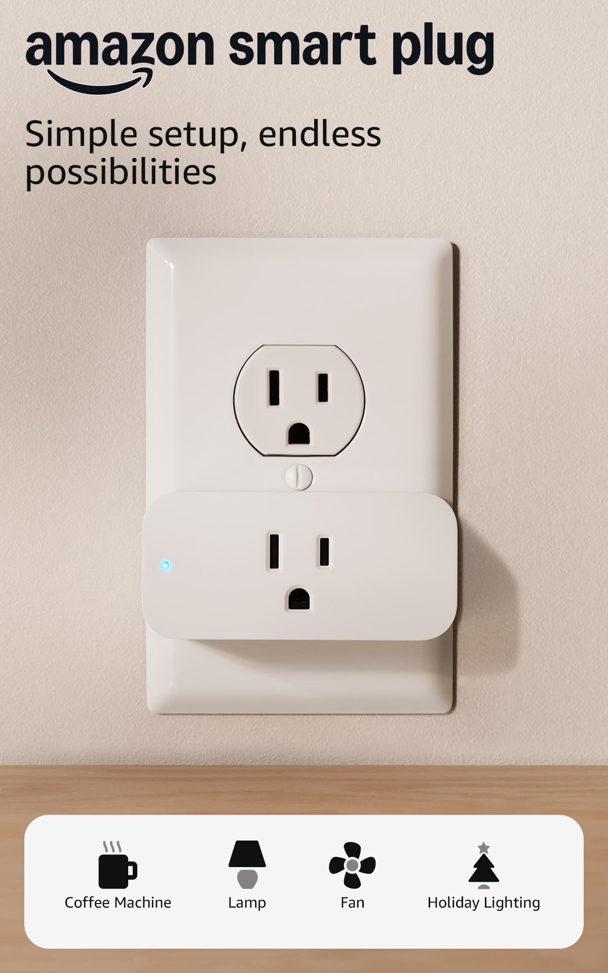Amazon Smart Plug | Works with Alexa | Simple setup, endless possibilities