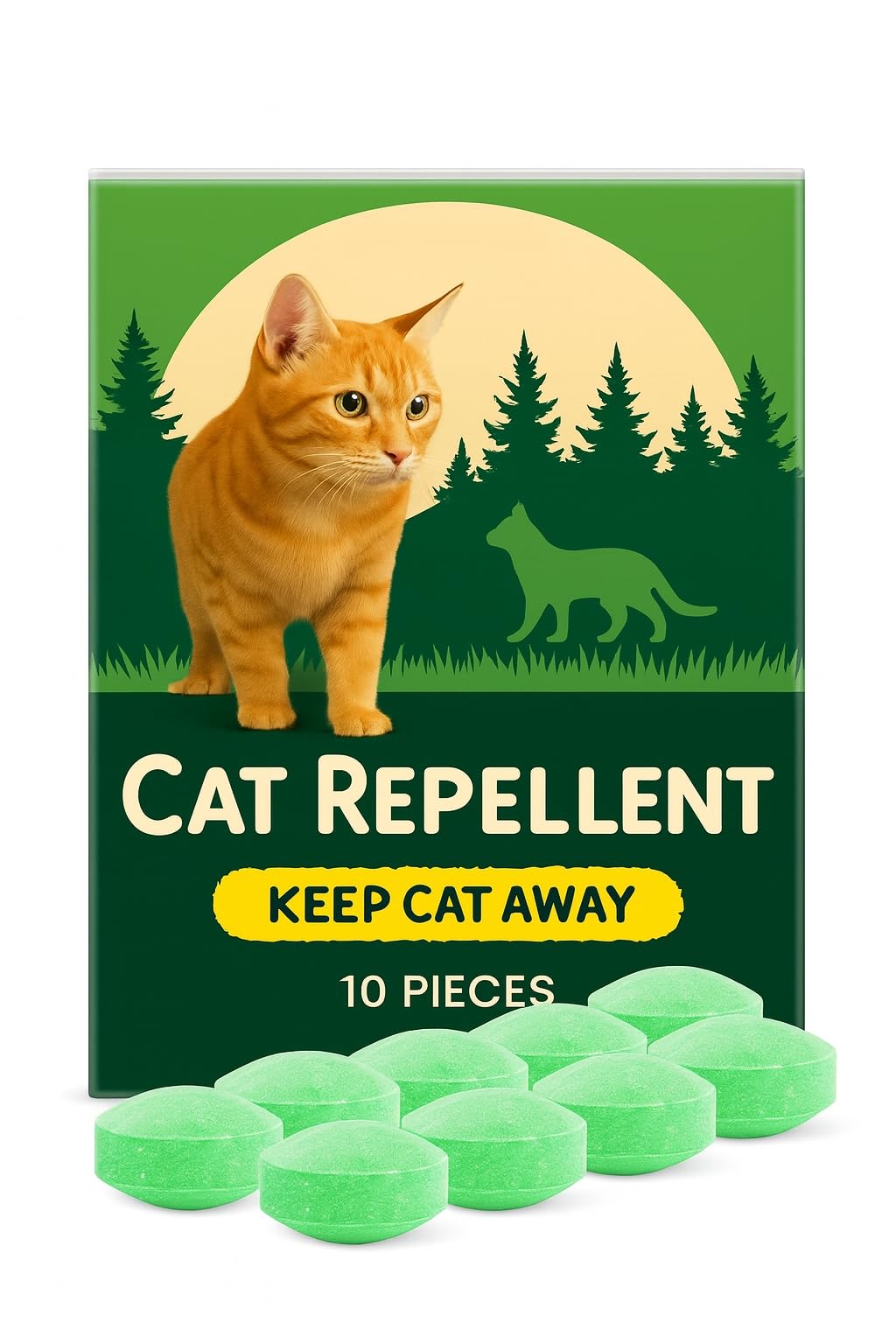 12 Sfere Repellenti Naturali per Gatti | Protezione Casa & Giardino contro Gatti & Cani | Con Olio di Menta & Citronella | Sicuro per Animali, Resistente alle Intemperie, Efficace – Set